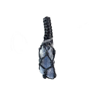 Rough Blue Kyanite in Thread Cage Pendant 1.5-2"