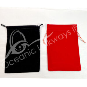Red and Black Velvet Bag (Set of 12)