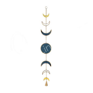 String in Glass & Mirror Moon Phases Metal Hanging