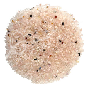 (CLOSE OUT) TUMBLED CHIPS - ROSE QUARTZ, ROUNDED 5-12 MM