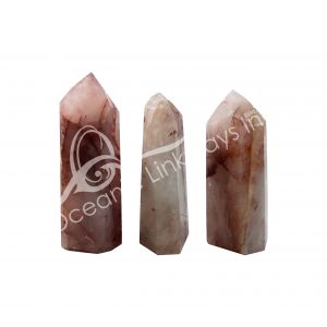 Polished Red Hematoid Quartz Obelisk 6 Sides