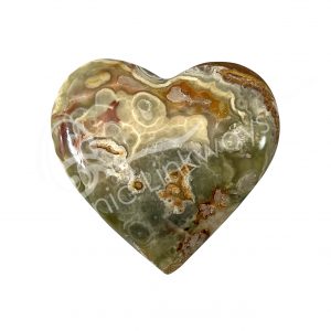 Polished Green Onyx Heart