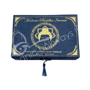 Patchouli Rope Incense Set with Lotus Burner Box of 30