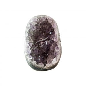 Amethyst Uruguayan E Geode Cut Base Polished
