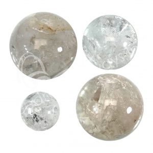 SPHERE - CRYSTAL QUARTZ, NATURAL A 1.5-5"