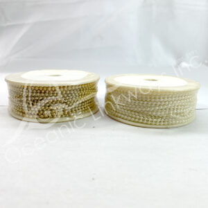 (CLOSE OUT) BEADS STRAND - GOLD AND WHITE