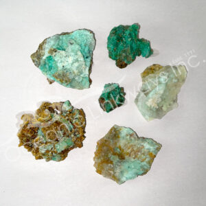 (CLOSE OUT) SPECIMEN - CHRYSOPRASE & CRYSTAL QUARTZ 1-10"