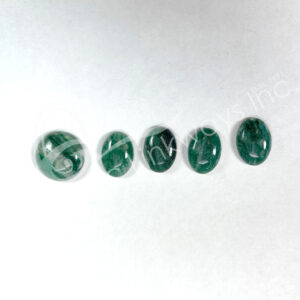 (CLOSE OUT) CABOCHON - AVENTURINE, GREEN WITH QUARTZ 15-20 MM L