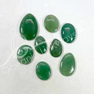 (CLOSE OUT) CABOCHON - AVENTURINE, GREEN 20-40 MM L