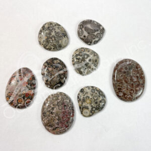 (CLOSE OUT) CABOCHON - JASPER, LEOPARD SKIN 20-40 MM L