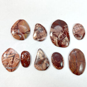 (CLOSE OUT) CABOCHON - JASPER, RED 20-45 MM L