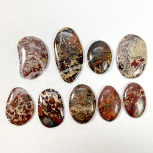 (CLOSE OUT) CABOCHON - JASPER, RED CREEK 20-40 MM L