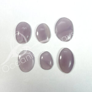 (CLOSE OUT) CABOCHON - ROSE QUARTZ, LAVENDER 20-35 MM L