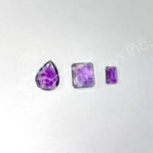 (CLOSE OUT) CABOCHON - AMETHYST FACETED MIXED SHAPES 15-25 MM L