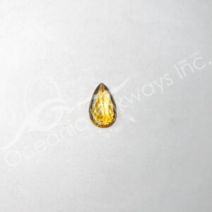 (CLOSE OUT) CABOCHON - CITRINE FACETED MIXED SHAPES 15-25 MM