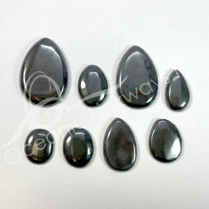 (CLOSE OUT) CABOCHON - HEMATITE 20-45 MM L