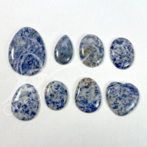 (CLOSE OUT) CABOCHON - SODALITE WITH QUARTZ 25-45 MM L