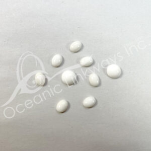 (CLOSE OUT) CABOCHON - OPAL, WHITE (PK 3) 8-9 MM L
