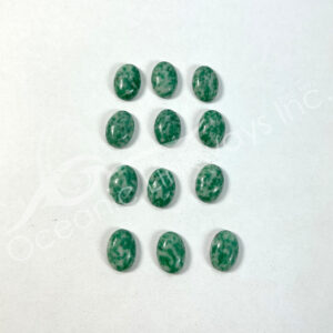 (CLOSE OUT) CABOCHON - JADE, RICH (PK 3) 13-15 MM L