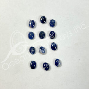 (CLOSE OUT) CABOCHON - SODALITE (PK 3) 8-10 MM L