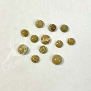 (CLOSE OUT) CABOCHON - JASPER (PK 3) 5-10 MM L