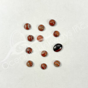 (CLOSE OUT) CABOCHON - OBSIDIAN (PK 3) 5-8 MM L