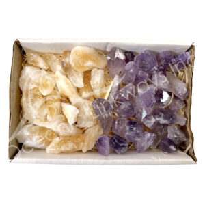 Rough Amethyst & Citrine