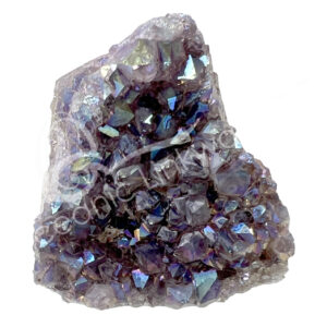 Amethyst Cut Base Pearly Druse Geode