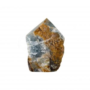 (CLOSE OUT) POINT - ONYX, BLUE TOP POLISHED 2-4"