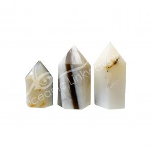 Polished Opal and Agate 6 Sides Obelisk