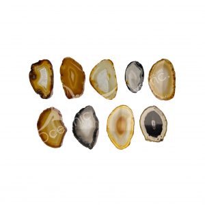 Natural Agate Slice with 2 mm Hole Slice