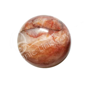 Cracked Red Quartz Sphere