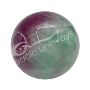 Polished Watermelon Fluorite Sphere