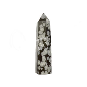 Polished Snowflake 6 Sides Obelisk