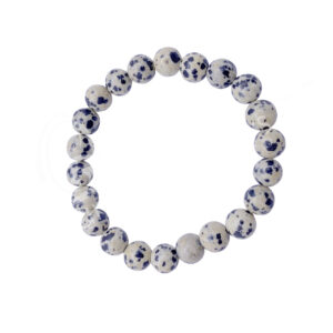 BRACELET - JASPER, DALMATIAN (8-8.5 MM) 7.15-7.25"