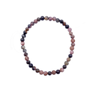 BRACELET - RHODONITE (4-4.5 MM) 7.15-7.25"