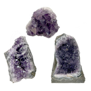 Amethyst, Uruguayan B Cut Base Natural Geaode