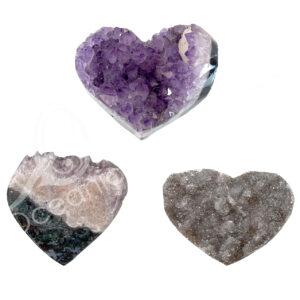 Amethyst with Druse Heart