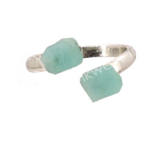 Amazonite Adjustable Ring Pack of 3 Fits sizes 6 to 10