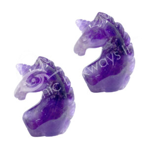 Amethyst Unicorn Carving