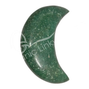Polished Dark Green Aventurine Moon