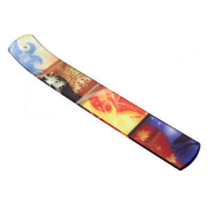 Seasons Cycle Printed Glass Incense Holder