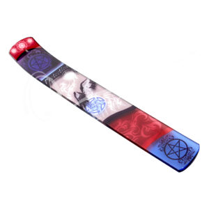 Raven & Pentacle Printed Glass Incense Holder
