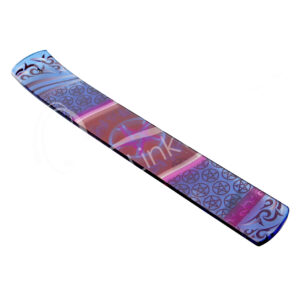 Pentacle Printed Glass Incense Holder