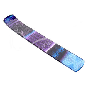 Flower of Life Printed Glass Incense Holder