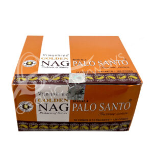 Palo Santo Incense Cones Golden Nag Collection Pack of 12