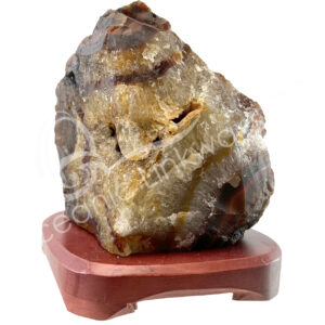 Natural Red Agate Lamp No Cord