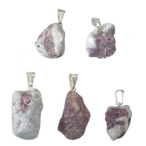 Pink Tourmaline Tumbled Stone Pendant