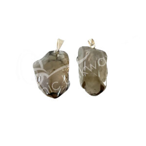 Polished Smoky Quartz Tumbled Stone Pendant