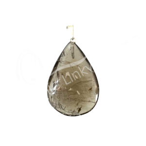 Polished Smoky Quartz Drop Pendant